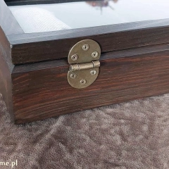 SKRZYNECZKA KASETKA PUDEŁKO BOX NA 6 ZEGARKÓW DREWNIANA ROBIONA RĘCZNIE