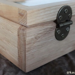 SKRZYNECZKA KASETKA PUDEŁKO BOX NA 6 ZEGARKÓW DREWNIANA ROBIONA RĘCZNIE