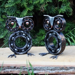 Figurka Sowa Statuetka scrap metal art Loft