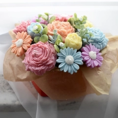 Flower box z wosku sojowego