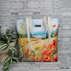 Torebka damska shopper bag torebka na ramię zamykana - pejzaż 3