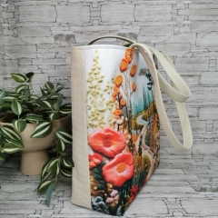 Torebka damska shopper bag torebka na ramię zamykana - pejzaż 4