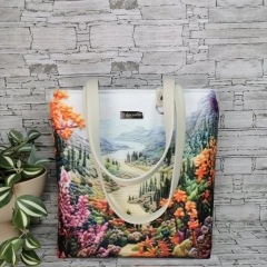 Torebka damska shopper bag torebka na ramię zamykana - pejzaż 5