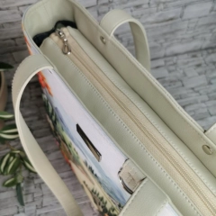 Torebka damska shopper bag torebka na ramię zamykana - pejzaż 5