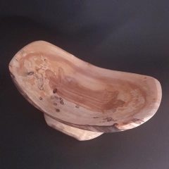  Półmisek z drewna na nóżce  