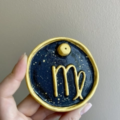 Podstawka pod kadzidło znak zodiaku PANNA