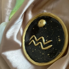 Podstawka pod kadzidło znak zodiaku WODNIK