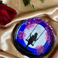 Gliniana podstawka ekspozytor na biżuterię