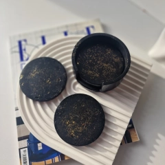 Zestaw podkładek pod kubki - gold