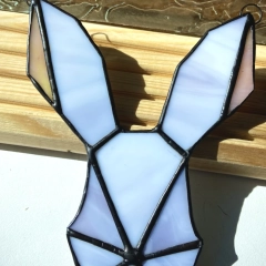 Witraż inspirowany naturą- królik