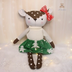 Świąteczna przytulanka Sarenka Nina Boże Narodzenie mikołajki prezent GOTOWA