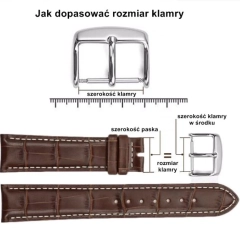 PASEK DO ZEGARKA DO SMARTWATCHA 20 MM BRĄZOWY SZYTY RĘCZNIE NATURALNA SKÓRA