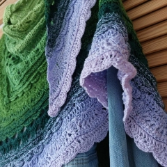 Damska chusta ręcznie robiona - SUPER PREZENT NA KAŻDĄ OKAZJĘ