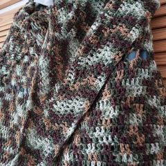 Damska chusta ręcznie robiona - SUPER PREZENT NA KAŻDĄ OKAZJĘ