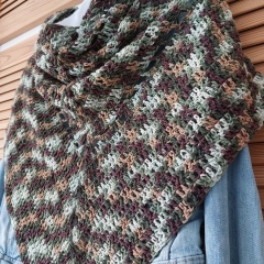 Damska chusta ręcznie robiona - SUPER PREZENT NA KAŻDĄ OKAZJĘ