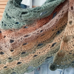 Damska chusta ręcznie robiona - SUPER PREZENT NA KAŻDĄ OKAZJĘ