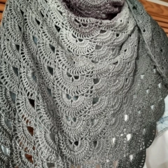 Damska chusta ręcznie robiona - SUPER PREZENT NA KAŻDĄ OKAZJĘ