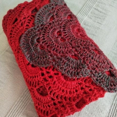 Damska chusta ręcznie robiona - SUPER PREZENT NA KAŻDĄ OKAZJĘ