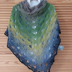 Damska chusta ręcznie robiona - SUPER PREZENT NA KAŻDĄ OKAZJĘ