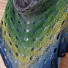 Damska chusta ręcznie robiona - SUPER PREZENT NA KAŻDĄ OKAZJĘ