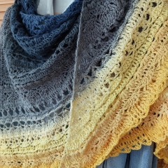 Damska chusta ręcznie robiona - SUPER PREZENT NA KAŻDĄ OKAZJĘ