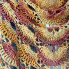 Damska chusta ręcznie robiona - SUPER PREZENT NA KAŻDĄ OKAZJĘ