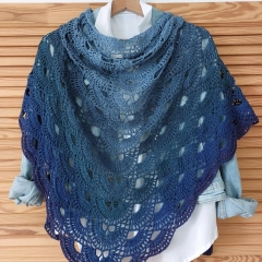 Damska chusta ręcznie robiona - SUPER PREZENT NA KAŻDĄ OKAZJĘ