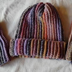 Komplet czapka i mitenki 