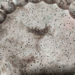 Ręcznie robiona podstawka z gipsu polimerowego- efekt kamienia