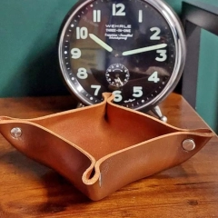 TACKA NA DROBIAZGI z naturalnej skóry, wykonana ręcznie FAJNY PREZENT