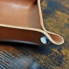 TACKA NA DROBIAZGI z naturalnej skóry, wykonana ręcznie FAJNY PREZENT