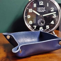 TACKA NA DROBIAZGI z naturalnej skóry, wykonana ręcznie FAJNY PREZENT