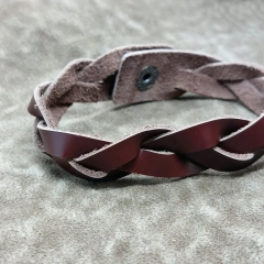 Bransoletka męska bransoletka damska z naturalnej skóry robiona ręcznie 4 kolory W stylu etno vintage punk rock