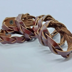 Bransoletka męska bransoletka damska z naturalnej skóry robiona ręcznie 4 kolory W stylu etno vintage punk rock