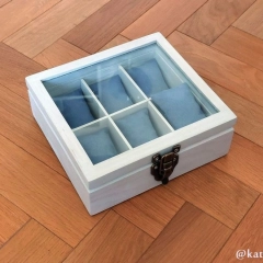 SKRZYNECZKA kasetka pudełko etui na 6 zegarków. DREWNIANA, ręcznie robiona.