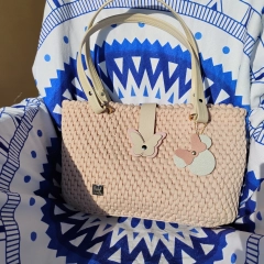 Torebka hand made. Sznurek poliestrowy. 