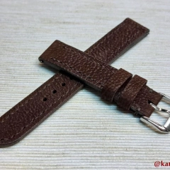 Pasek do zegarka męskiego damskiego brązowy, szyty ręcznie, naturalna skóra 18, 19, 20, 21, 22, 23, 24 mm