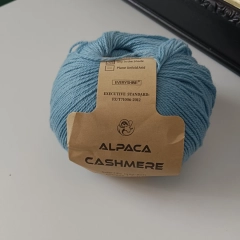 Sweterek ręcznie zrobiony kaszmir alpaka moher 