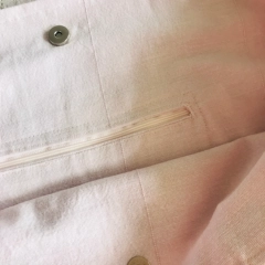 Duża torba plażowa z grubej bawełny w różowym kolorze. 