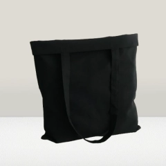 Torba na zakupy,bawełniana torebka na ramię,shoperka czarna 