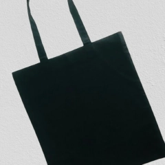 Torba na zakupy,bawełniana torebka na ramię,shoperka czarna 