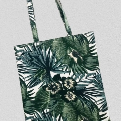 Torba na zakupy,bawełniana torebka na ramię,shoperka zielona. 