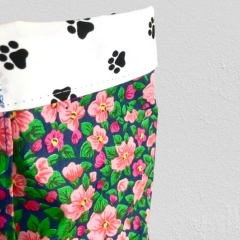 Torba na zakupy,bawełniana torebka na ramię,shoperka kwiaty 