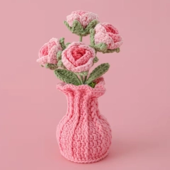 Różowy bukiecik kwiatów